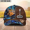 Cornbee Cross America Hunting Deer Zipper Leather Pattern Personalized Hats 3D Multicolored