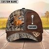 Cornbee Cross America Hunting Deer Zipper Leather Pattern Personalized Hats 3D Multicolored