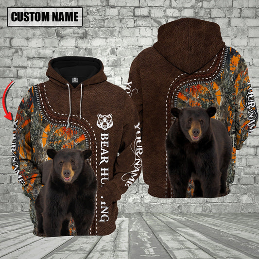 Cornbee Custom Name Bear Hunting Shirt 3D All Over Printed Clothes