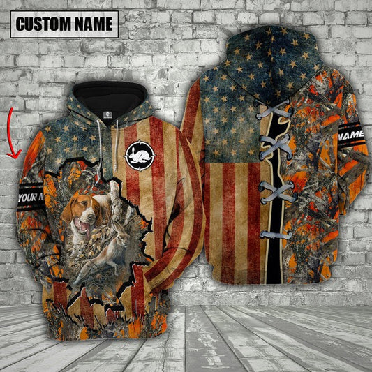Cornbee Custom Name Rabbit Hunting Shirt 3D All Over Printed Clothes