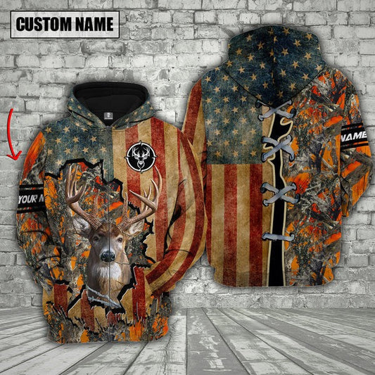 Cornbee Custom Name Deer Hunting Shirt 3D All Over Printed Clothes