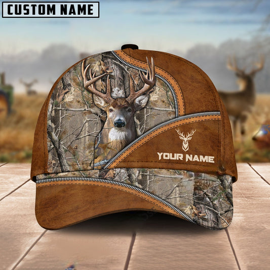 Cornbee Hunting Premium Brown Pattern ( Multi Animal Option ) Personalized Hats