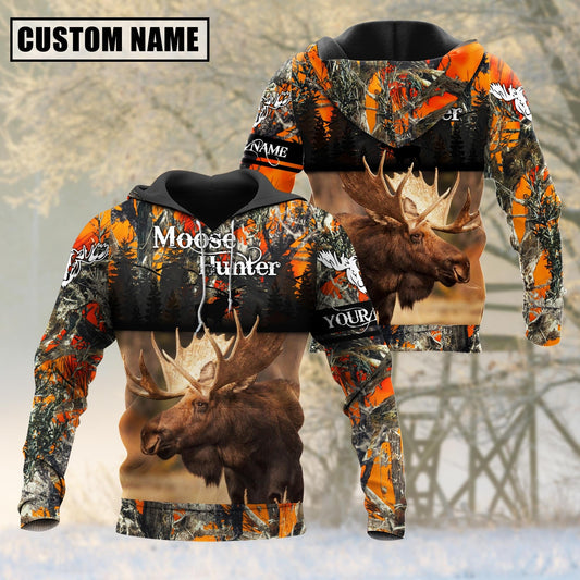 Cornbee Custom Name Moose Hunting Shirt 3D All Over Printed Clothes