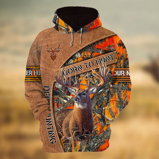 Cornbee Loralle Born To Hunt Deer Hunting Hoodies 3D