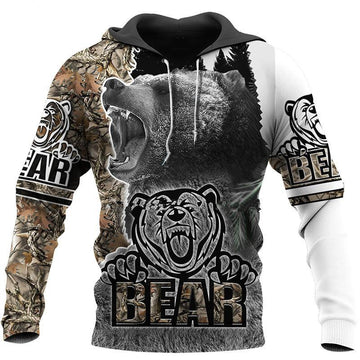 Cornbee Autumn And Winter Bear Hunting 3D Printed Shirt