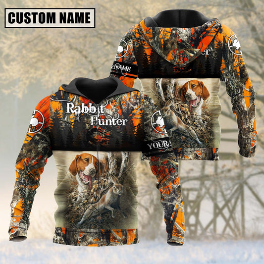 Cornbee Custom Name Rabbit Hunting Shirt 3D All Over Printed Clothes