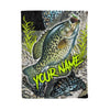 Crappie Fishing Customized name Throw Fleece Blanket - Personalized gift for fishing lovers Cornbee