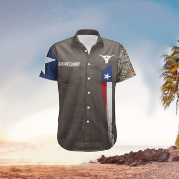 Personalized Dont Mess With Texas Camo Hawaiian Shirt Cornbee