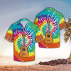 Guitar Hippie Hawaiian Shirt Cornbee