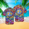 Peace Love Hippie Hawaiian Shirt Cornbee