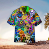 Skull Hippie Hawaiian Shirt Cornbee