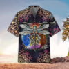 Hippie Dragonfly Hawaiian Shirt Cornbee