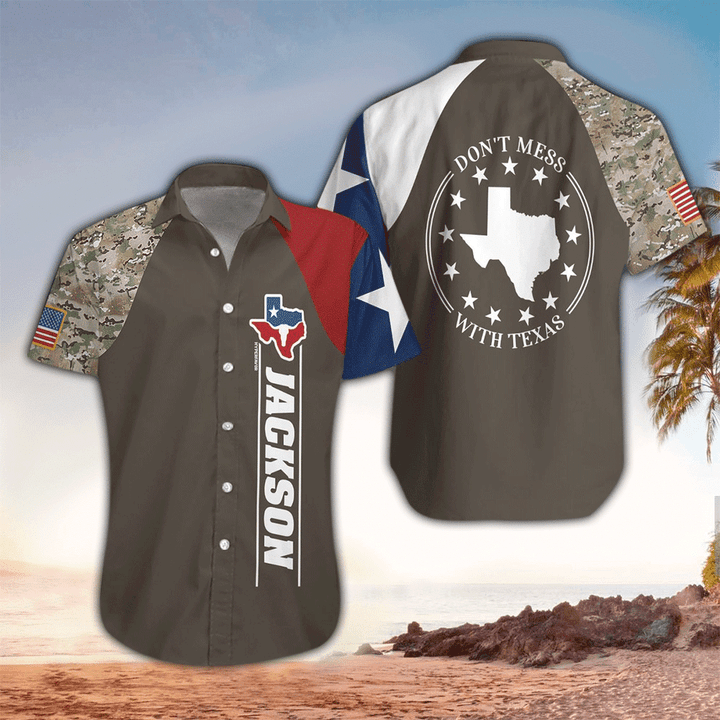 Personalized Don't Mess With Texas Custom Hawaiian Shirt Cornbee