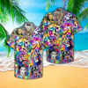 Colorful Hippie Lion Hawaiian Shirt Cornbee