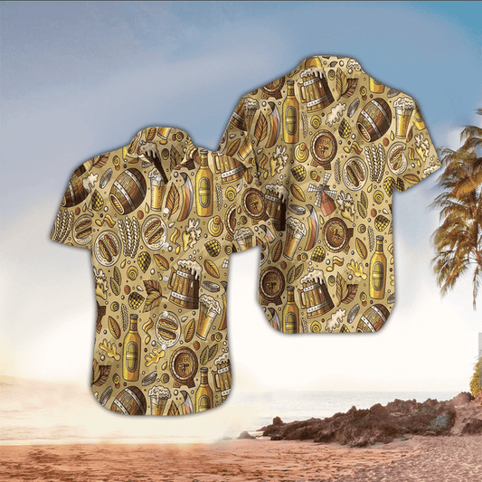 Beer Shirt, Beer Hawaiian Shirt For Beer Lovers Cornbee
