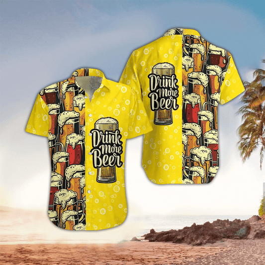 Beer Shirt, Beer Hawaiian Shirt For Beer Lovers Cornbee
