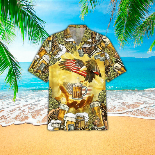 Beer Aloha Shirt, Hawaiian Shirt For Beer Lovers Cornbee