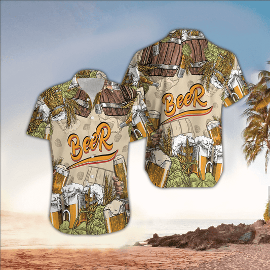 Beer Shirt, Beer Hawaiian Shirt For Beer Lovers Cornbee