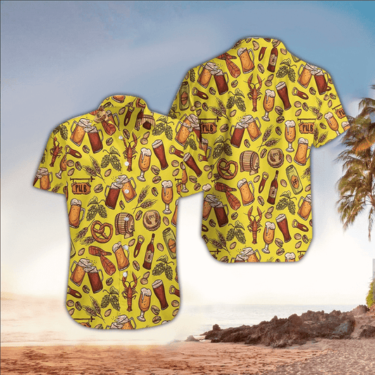 Beer Shirt, Beer Hawaiian Shirt For Beer Lovers Cornbee