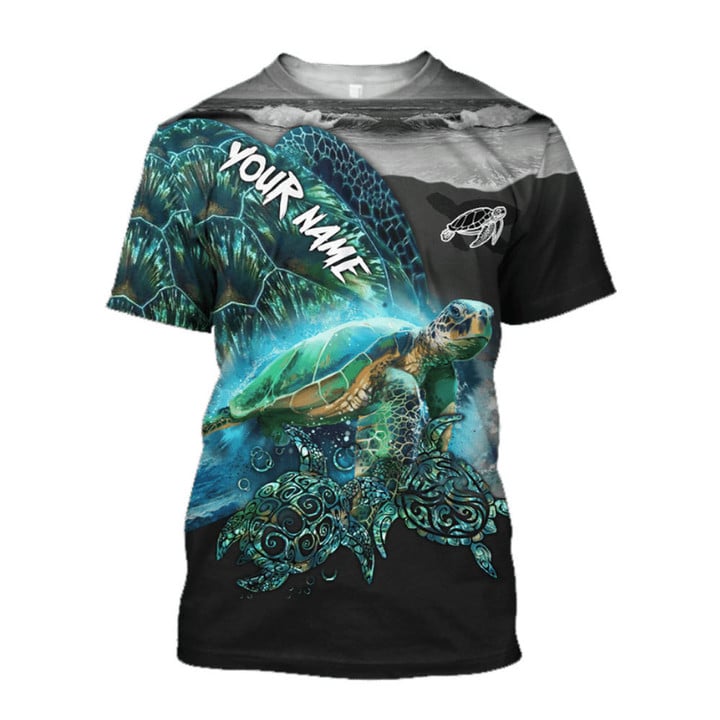Custom Name Turtle T-Shirt, Perfect Clothing Turtle Gift Cornbee