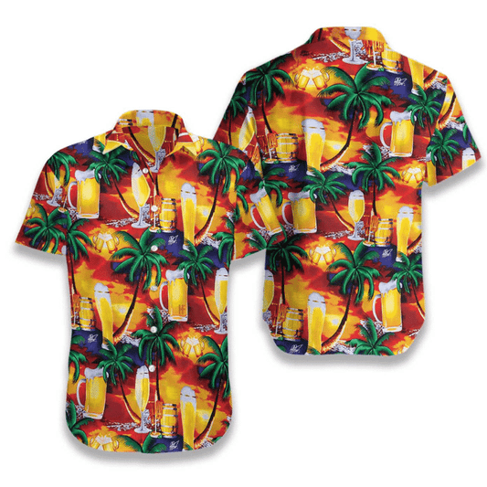 Beer in Paradise Hawaiian Shirt Hawaiian Shirt Cornbee