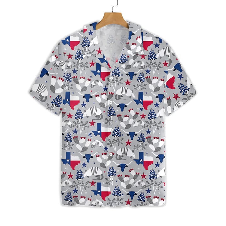 Texas Pattern Hawaiian Shirt 1 Cornbee
