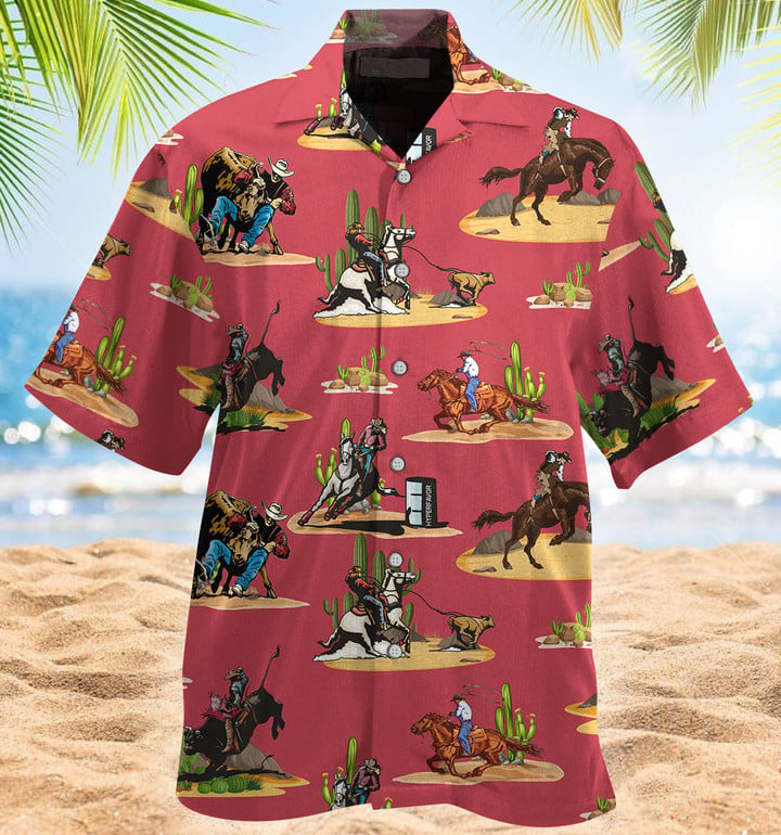 Texas Native Western Rodeo Hawaiian Shirt Cornbee