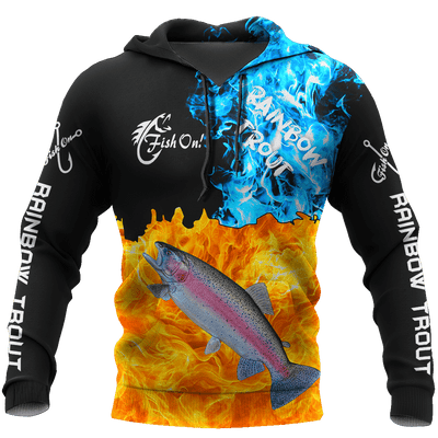 Hc Fishing Rainbow Trout On Fire hoodie Cornbee