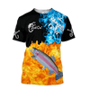 Hc Fishing Rainbow Trout On Fire hoodie Cornbee