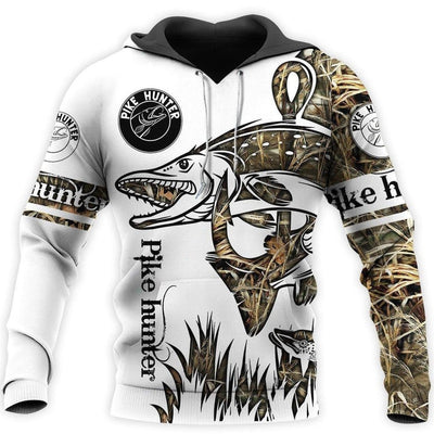 Northern Pike Hunter Camo 3D All Over Printed Shirts For Men And Women Cornbee