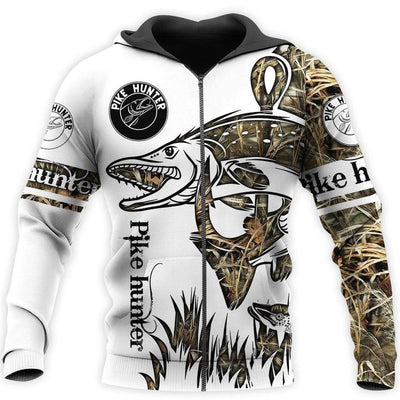 Northern Pike Hunter Camo 3D All Over Printed Shirts For Men And Women Cornbee