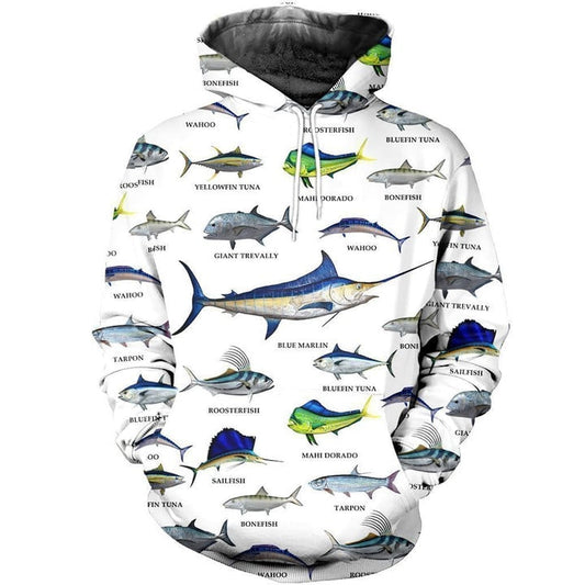 3D All Over Printed Fishing Collection Shirts Cornbee