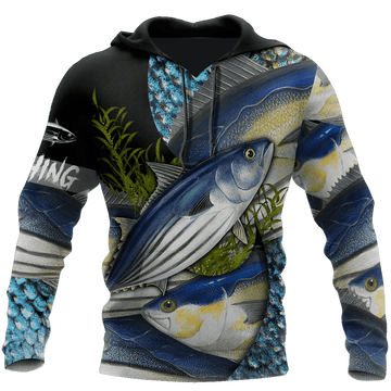 Saltwater Fishing On Skin 3D All Over Shirts For Men And Women Hoodie Cornbee