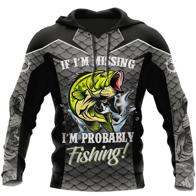 Bass Silver Sports Probably Fishing 3D Print Shirts Hoodie Cornbee