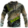 Bluegill Fishing On Skin 3D All Over Shirts For Men And Women Hoodie Cornbee