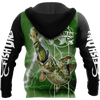 The Great Fish Eats The Small Green Fishing 3D Print Shirts Hoodie Cornbee