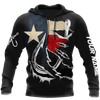 Custom Name Hooked On Fishing Texas Design 3D Print Shirts Hoodie Cornbee