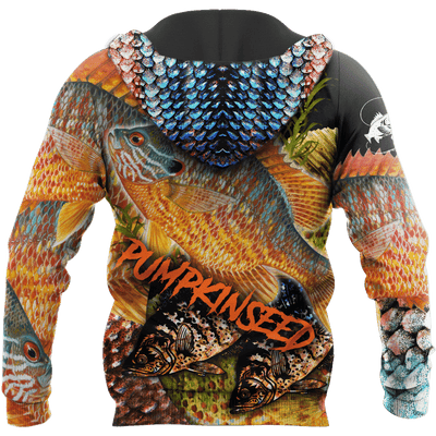 Sunfish Pumpkinseed Fishing On Skin 3D All Over Shirts For Men And Women Hoodie Cornbee