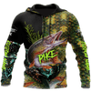 Custom Name Northern Pike Fishing On Skin 3D Design Print Shirts Hoodie Cornbee