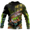 Custom Name Northern Pike Fishing On Skin 3D Design Print Shirts Hoodie Cornbee