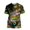 Custom Name Northern Pike Fishing On Skin 3D Design Print Shirts Hoodie Cornbee