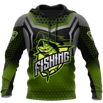 Bass Master Fishing Stainless Steel 3D Print Shirts Hoodie Cornbee