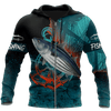 Saltwater Fishing On The Helm 3D All Over Shirts For Men And Women Hoodie Cornbee
