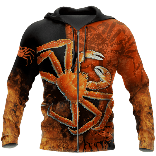 Alaska King Crab Fishing On Fire 3D Printing For Men And Women Hoodie Cornbee