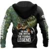 Northern Pike Fishing Legend Underwater Fishaholic Design 3D Print Shirts Hoodie Cornbee