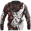 One Last Cast Red Camo Fishing Custom Name Design 3D Print Shirts Hoodie Cornbee