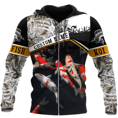 Personalized Name Xt Beautiful Koi 3D All Over Printed Shirts Hoodie Cornbee