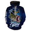 Cornbee Fishing Makes Me Happy Bass Fishing 3D All Over Printed Customized Name Hm - Hoodie