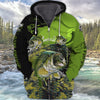 Cornbee Custom Name Fishing Shirt 3D Full Print Bass Fishing Hoodie Tshirt Hu2711