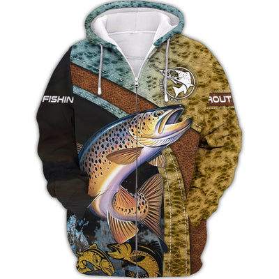Cornbee Trout Fishing 3D Shirt